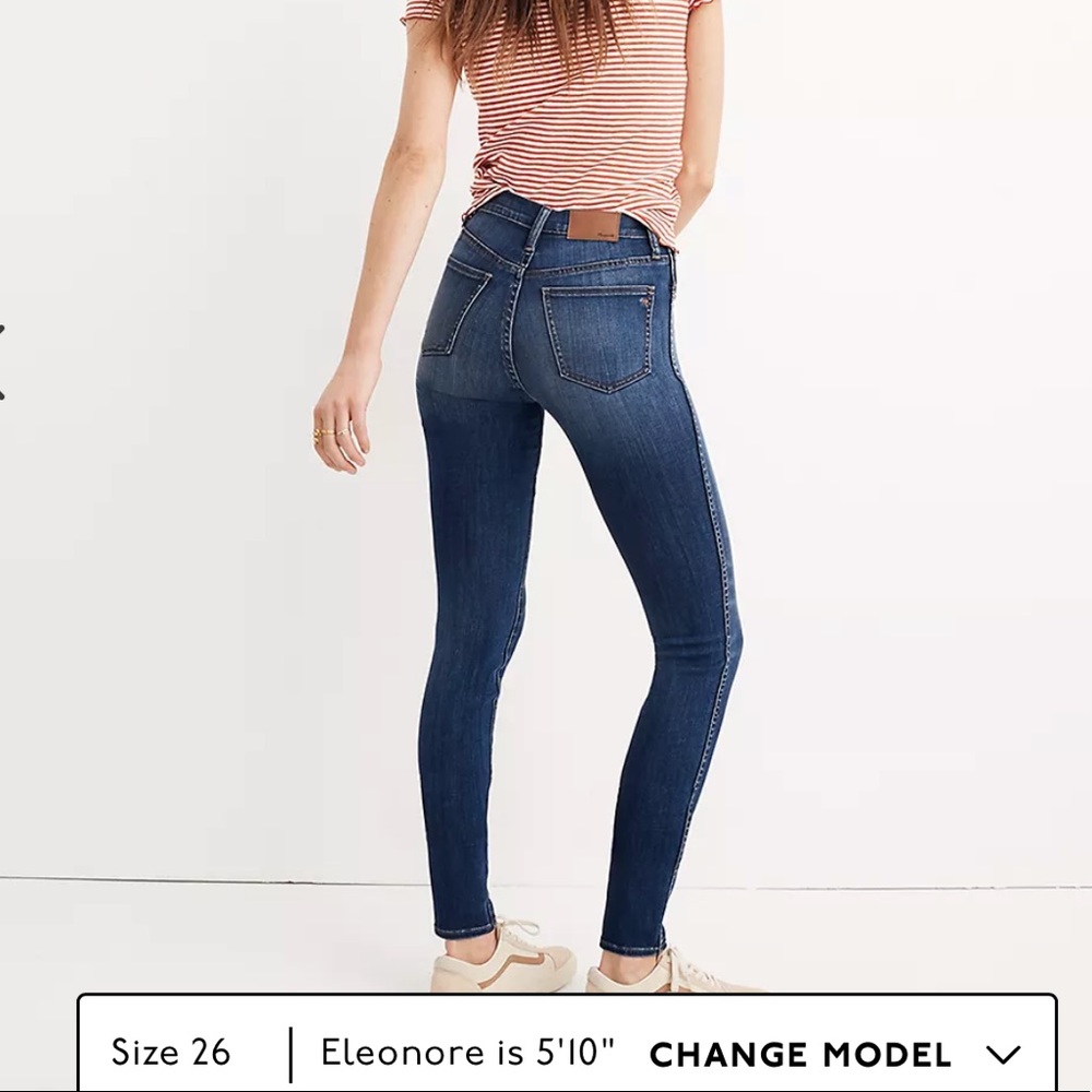 10" High-Rise Skinny Jeans in Danny Wash: TENCEL